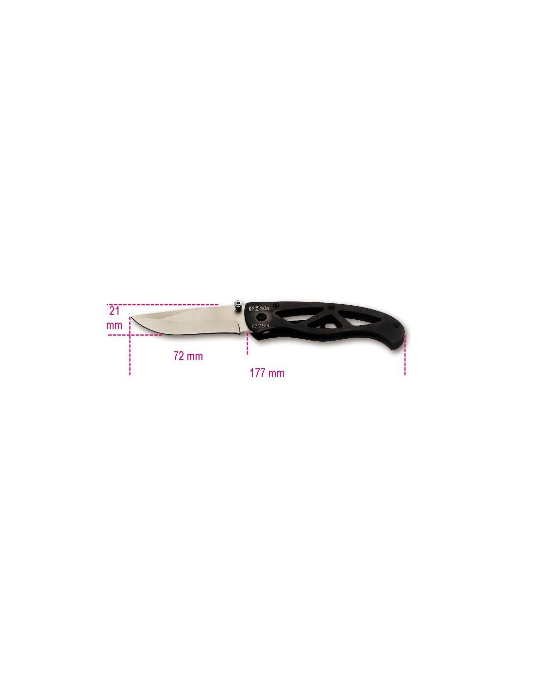 Beta Beta coltello cutter mimetico lama in acciaio temperato professionale 1778cm 